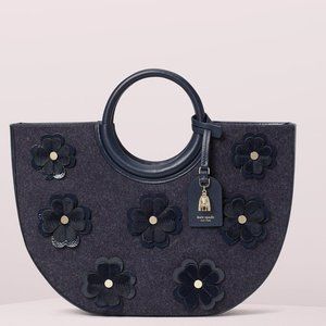 Kate Spade On Purpose Floral Applique Circle Tote